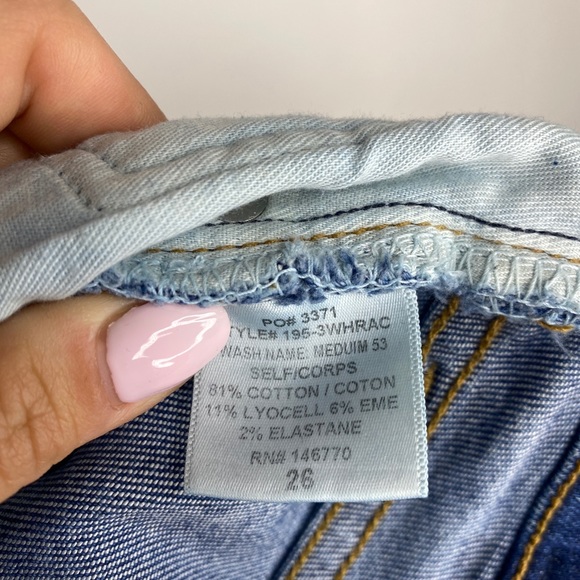 RE/DONE Denim High Rise Ankle Crop Skinny Jeans 26 - Picture 14 of 14